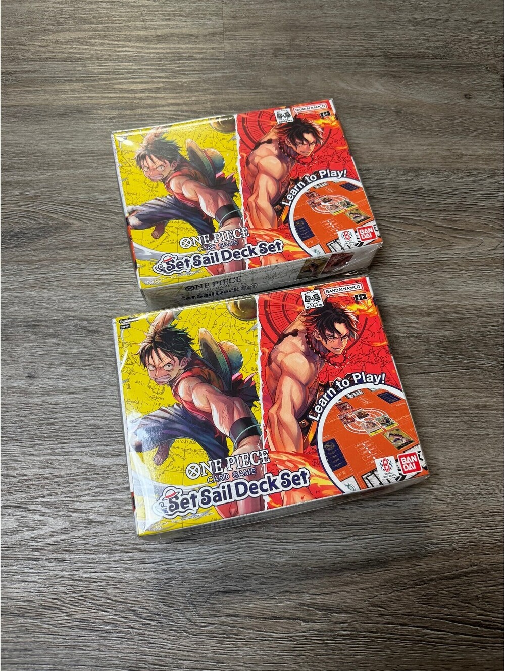 2x ONE PIECE Card Game Set Sail Deck Set SD-01 English IN HAND SHIPS NOW